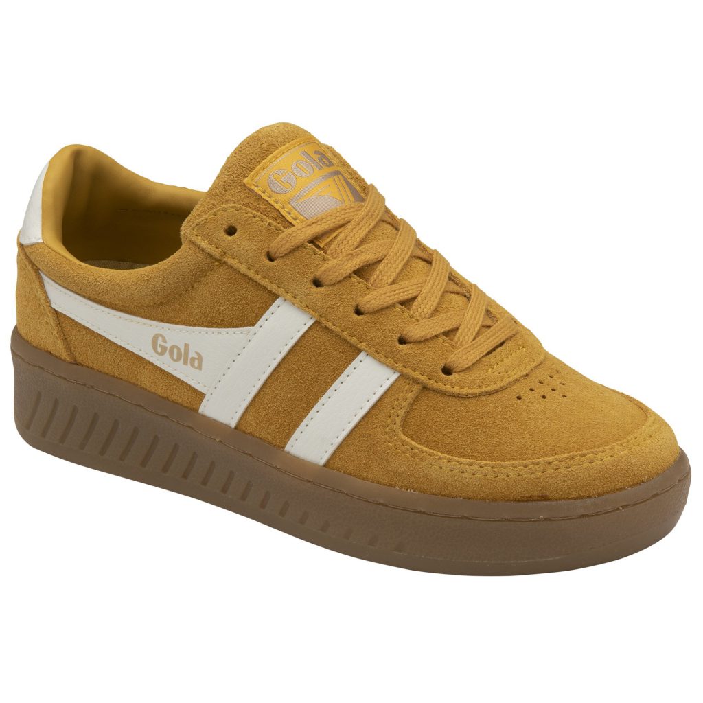 Gola Classics Women S Grandslam Suede Trainers Sun Off White Gum