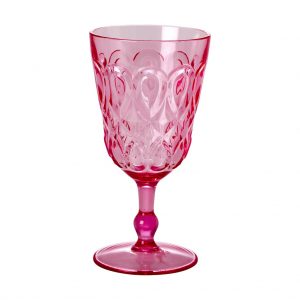 RICE: Acryl wijn glas - Roze HSGLW-SWI