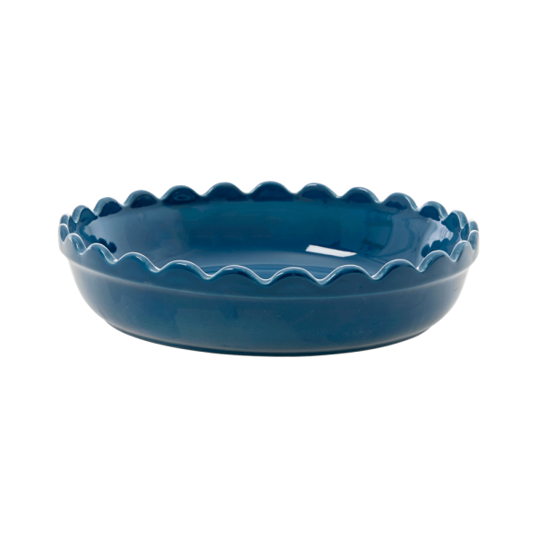 RICE: Small Round Stoneware Pie Dish