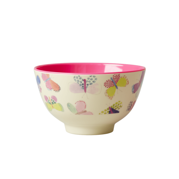 RICE: Small Melamine Bowl - Butterfly Print
