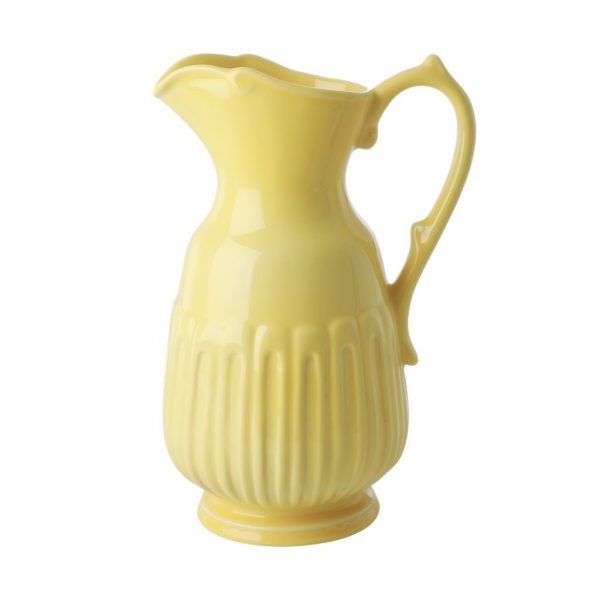 RICE: Medium Ceramic Jug Super gave, gele kan! Van keramiek. Prachtig!