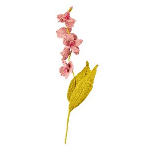 RICE: Raffia bloem - Roze BRFLO-SI