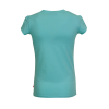Aqua kleurig shirt van Someone met geborduurde bloemen en een ronde hals.  