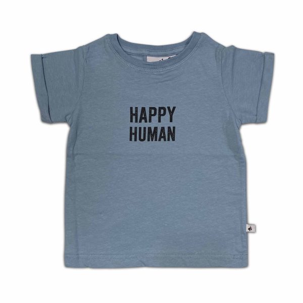 Cos i Said So: HAPPY HUMAN t-shirt faded denim
