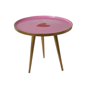 Rice: Rond metalen tafeltje - Hart TABLE-SRNI