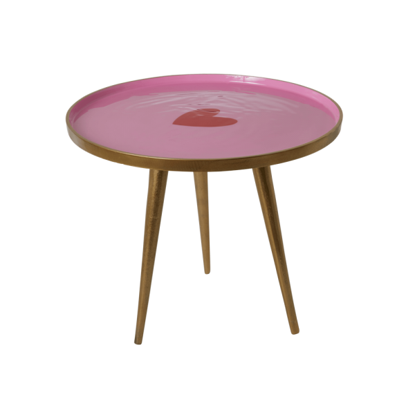 Rice: Rond metalen tafeltje - Hart TABLE-SRNI