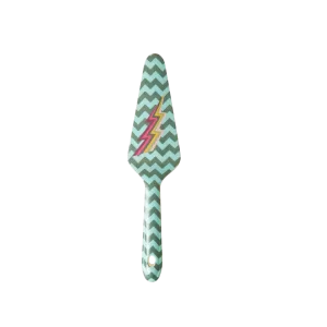 Rice: Melamine taart schep - Zig zag print MECAS-AW21XCPZAG