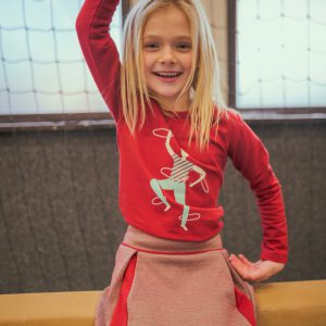 Ba*Ba Kidswear: Hoop longsleeve W21 HOOPLS/RED/W21