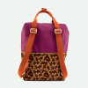 Sticky Lemon: Backpack large | golden | purple tales + flower field pink