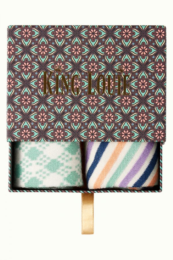 King Louie: Gift Box Socks Moza - Minty Meadow