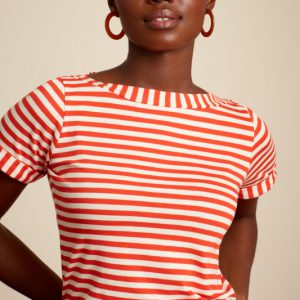 King Louie: Boatneck Top Chopito Stripe - Red