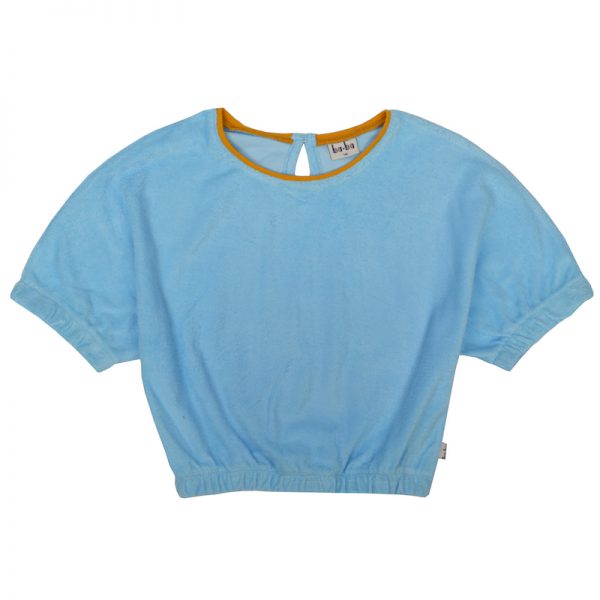 Ba*Ba Kidswear: Dina shirt S22 - Terry blue DINSHIRT/TBLU/S22