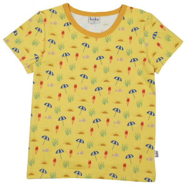 Ba*Ba Kidswear: Dion shirt S22 - Geel DIONSHIRT/SUND/S22f