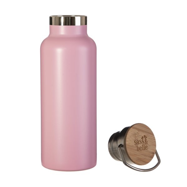 Sass & Belle: Thermos fles staal - Roze