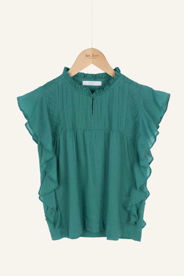 By-bar: Girls danee blouse - spring green 22242004-421