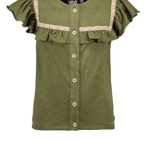 Like FLO: T-shirt olijf F202-5480_330