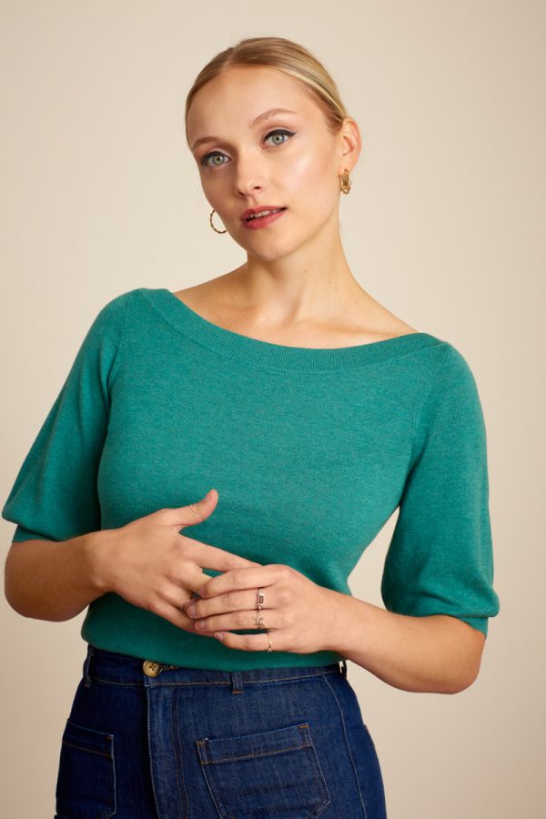 King Louie: Ivy Bell Top Cocoon - Smoke green