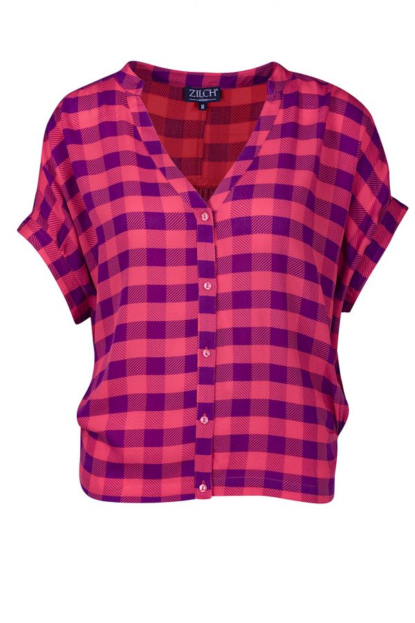 Zilch: Blouse wide - Checker candy