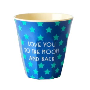 Rice: Medium melamine beker - FUN to the moon print