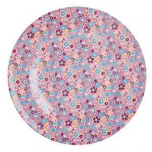 Rice: Rond Melamine diner bord - Lavendel Fall Floral print