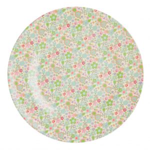 Rice: Rond Melamine diner bord - Pastel Fall Floral print MELRP-FAFLPA