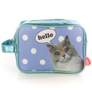 Kunstboer: Toilet tas | Hello Cat