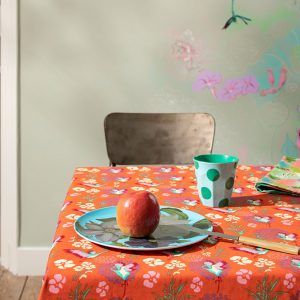 Les Touristes: Tafel kleed | Heron orange NAP 139