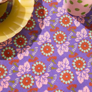 Les Touristes: Tafel kleed | Oak purple NAP 141