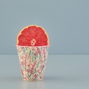 Rice: Medium melamine beker - Floral field print MELCU-FLOFI