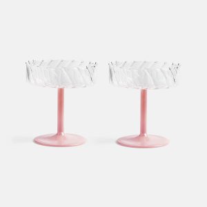 &klevering: Coupe Twirl Pink | Set van 2 stuks