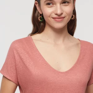 Nice things: Top linnen reversible | Medium Pink