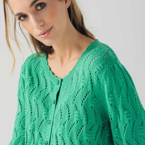 Mooi katoen vest in de perfecte kleur groen. 100% katoen