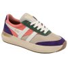 Gola Classics Women's Raven Trainers | Wheat / Coral Pink / Royal Purple