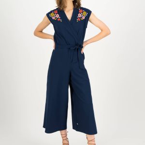 Blutsgeschwister: Jumpsuit Hello Fritjes Culotte - Bleu de la mer