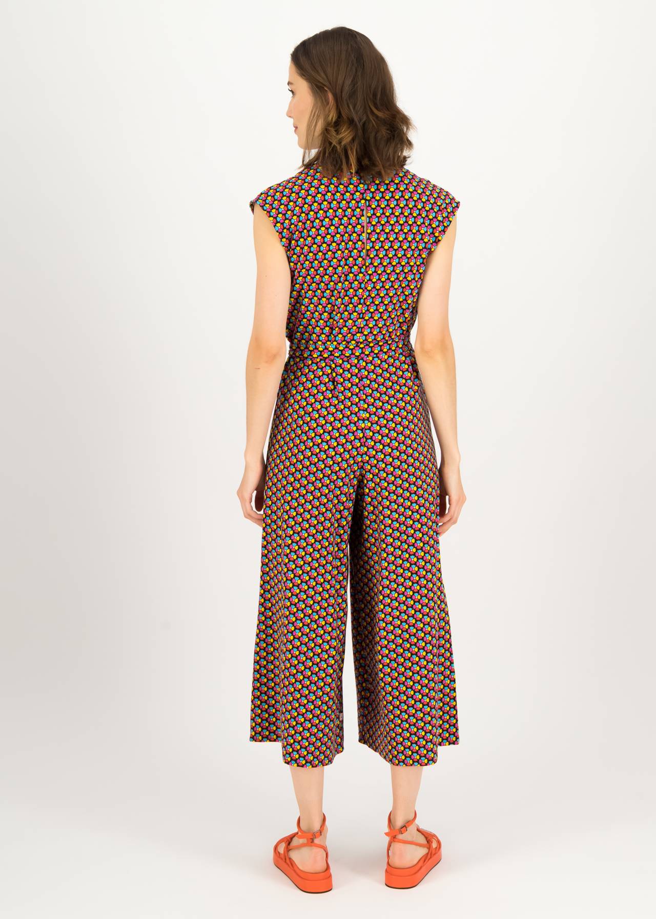 Blutsgeschwister: Jumpsuit Hello Fritjes Culotte - Fleurs dansantes