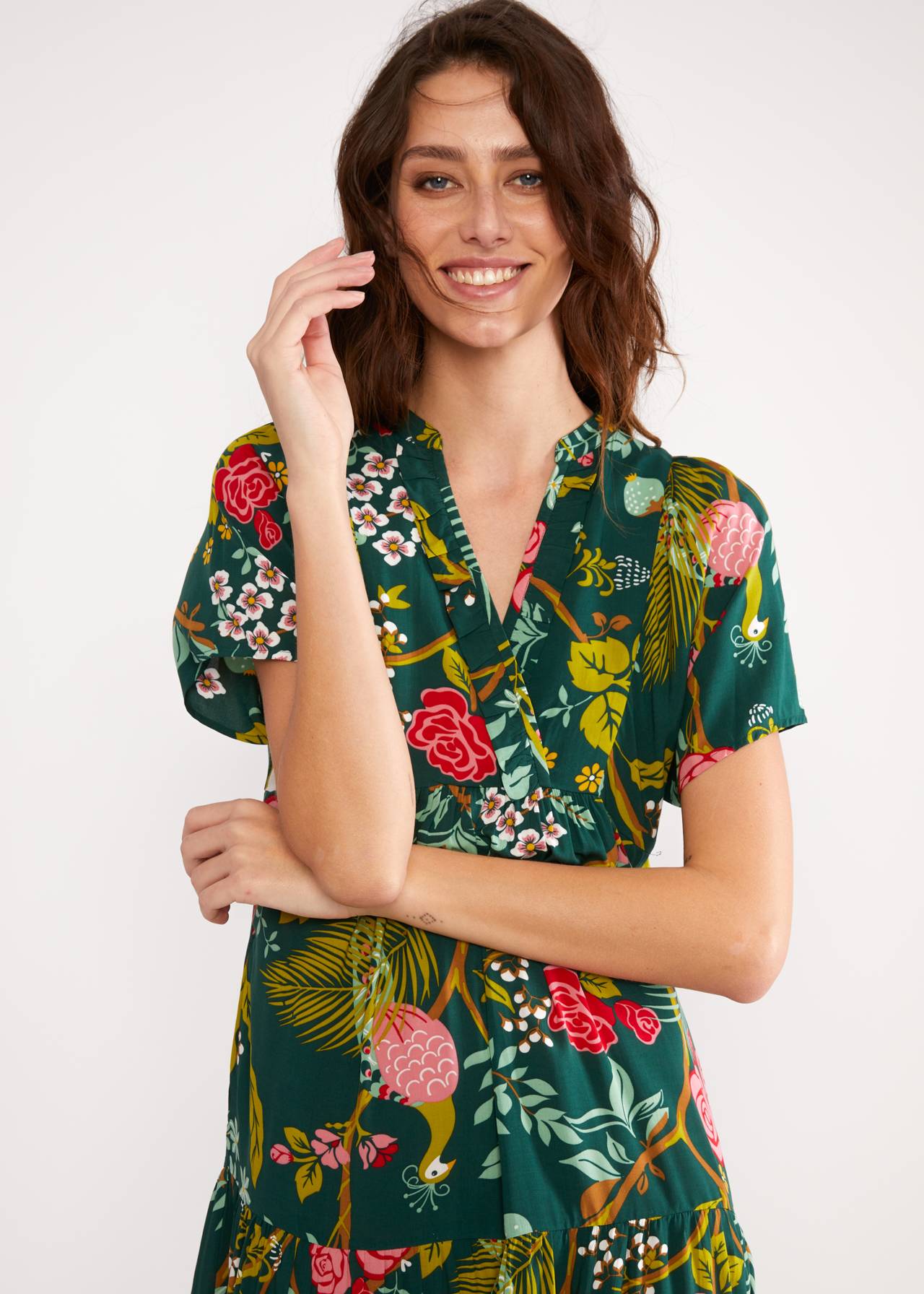 Blutsgeschwister: Jurk Saint Tropen | Peacock garden