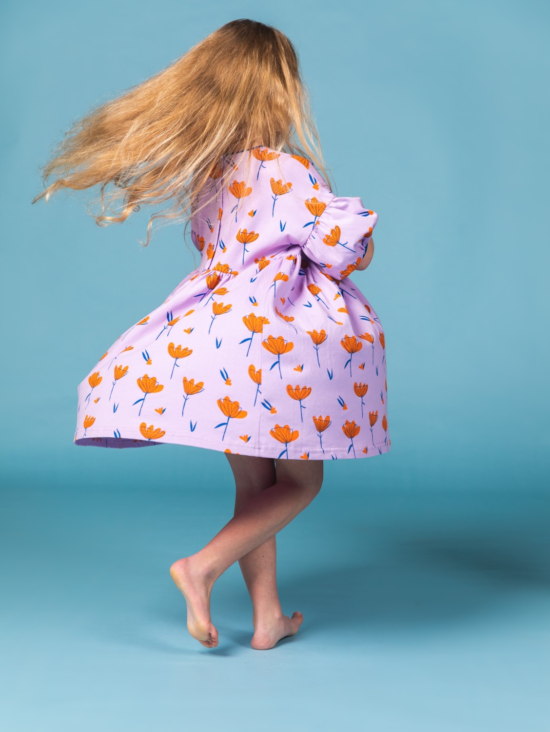 Ba*Ba Kidswear: Ella dress | Wild flower field ELLAFDRES/WFLO/S23