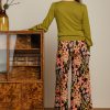 King Louie: Border Palazzo Pants Morgane | Black
