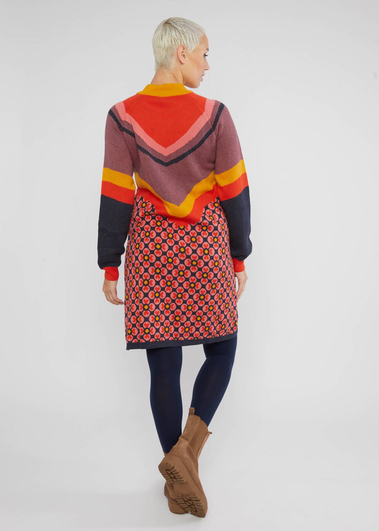 Blutsgeschwister: Jurk Paradise Punch - Color block painting