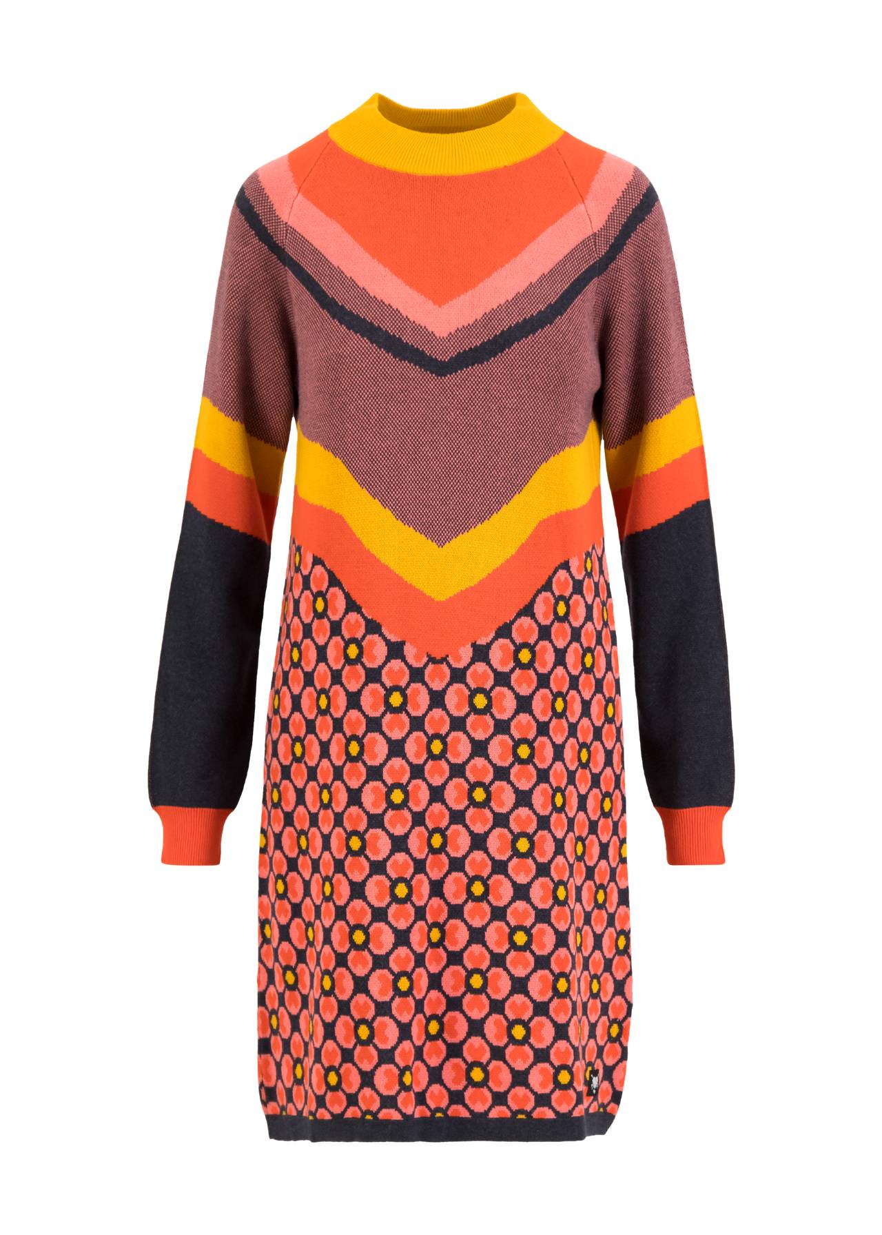 Blutsgeschwister: Jurk Paradise Punch - Color block painting