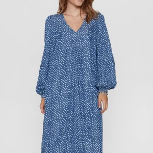 Nümph: Nuvilna dress - Medium blue denim