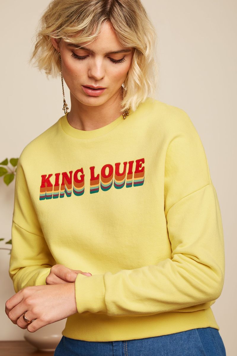 King Louie: Valentina Sweater Peachy | Custard Yellow