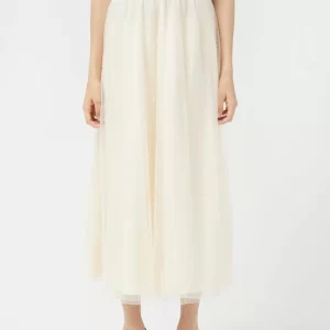 Compañia Fantastica: White tulle midi skirt