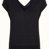 King Louie: Double V Top Mateo Knit | Black
