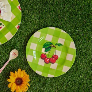 Rice: Rond Melamine lunch bord - Love Therapy Cherry Print MESPL-LTCHRice: Rond Melamine lunch bord - Love Therapy Cherry Print MESPL-LTCH