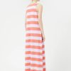 Compañia Fantastica: Stripes long dress | Coral