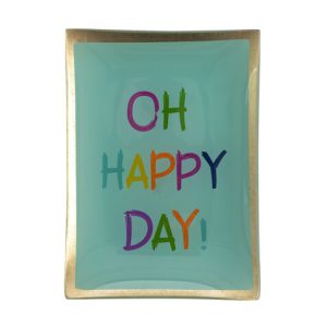 Gift Company: Love plate | Glas - Oh happy day