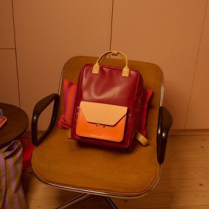 The Sticky Sis club: Backpack | il sole | coloré | cherry red + arancia orange + vanilla gelato