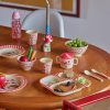 Rice: Melamine kinderservies - Happy Forest print Roze BABOX-4ZHAFOI