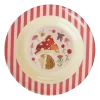 RICE: Melamine kinder kom - Happy Forest print Roze KIBOW-HAFOI